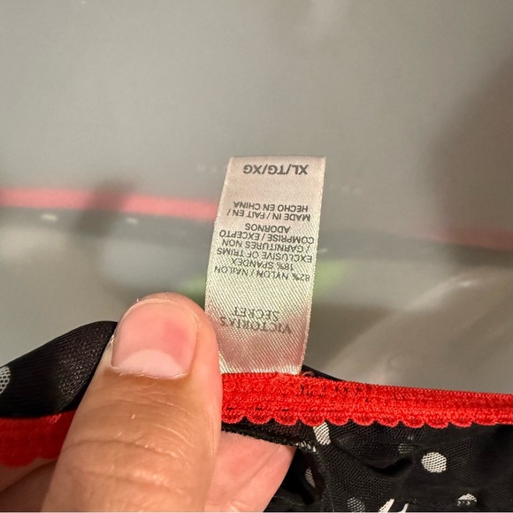 VTG Victoria's Secret pinup bustier and ruffle panties set 36D Bra XL bottom - Picture 8 of 14